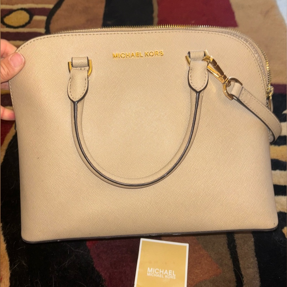 Micheal Kors Beige / Baby Pink Purse